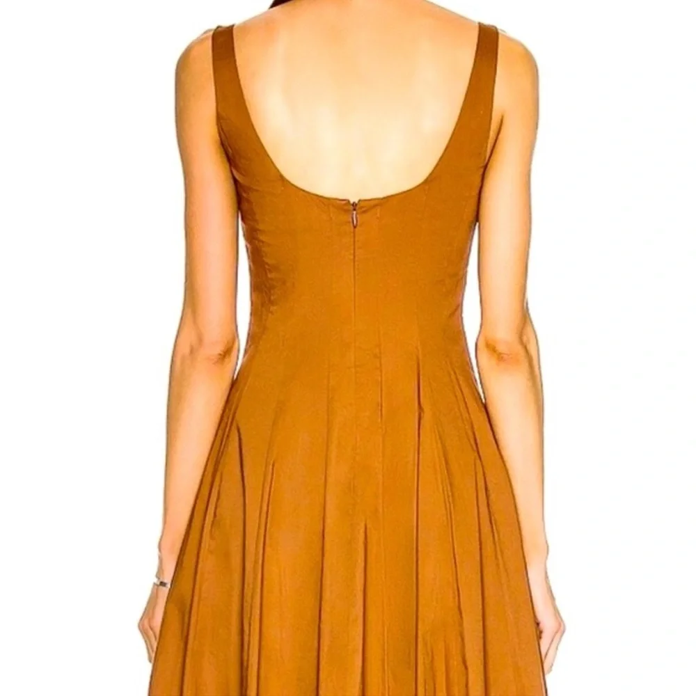 Elegant Brown Midi Dress - Picture 3 of 6